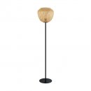 Floor Light Steel Black / Wood Natural - DEMBLEBY