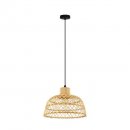 Pendant Light Steel Black / Wood Natural - AUSNBY