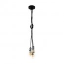 Pendant Light Steel Black / Film Black, White - COULSDON