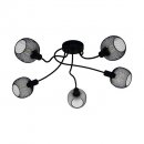 Ceiling Light Steel Black - WRINGTON 1