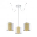 Pendant Light Steel White / Paper, Seagrass White, Brown - ARNHEM