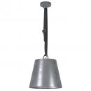 Pendant Light Steel, Leather Black / Steel Zinc-plated - CHERTSEY