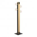 Floor Light Wood, Steel Brown, Black - LAYHAM