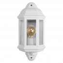 Retro Half Lantern White with PIR (lamp not included)