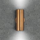 Luna GU10 Wall Light - Fixed Up/Down, Copper, IP65