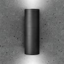 Luna Grande GU10 Wall Light - Fixed Up/Down, Black, IP65