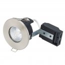 Fire Rated MV/LV Showerlight - Satin Nickel