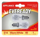 Eveready Pygmy E14 (SES) 60lm 15W 3,000K (Warm White), Blister Of 2