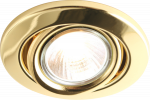 IP20 230V 50W max. GU10 Brass Recessed Tilt Downlight