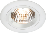 IP20 230V/ GU10 White Recessed Fixed Twist & Lock Downlight