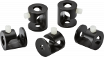 Pack of 5 Pendant Ceiling Hooks - Matt Black