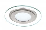 Recessed Light Steel, Plastic White, Satin Nickel / Plastic Clear, Satined - PINEDA 1