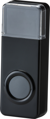 IP55 wireless bell push - black