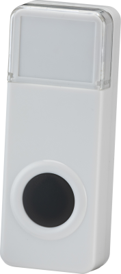 IP55 wireless bell push - white