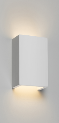 230V G9 40W Cuboid Up and Down Plaster Wall Light