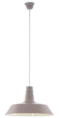 Pendant Light Steel Taupe-structured - SOMERTON 1