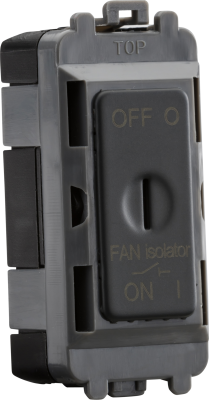 10A Fan Isolator Key Switch Module - anthracite