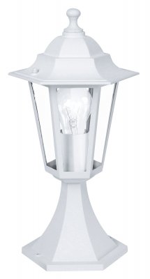 Pedestal Light Cast Aluminium White / Glass Clear - LATERNA 5