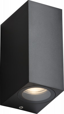 ALANA - 230V IP65 GU10 Polycarbonate Up/Down Wall light - Black