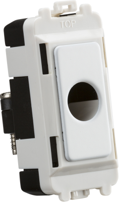 Flex outlet module (up to 10mm) - matt white