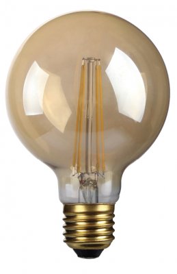 4W G100, Decorative LED Filament Lamp With Gold Antique Coating