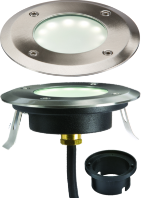 230V IP65 1.7W  LED White Ground / Deck Light