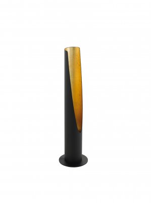 Table Light Steel Black, Gold - BARBOTTO