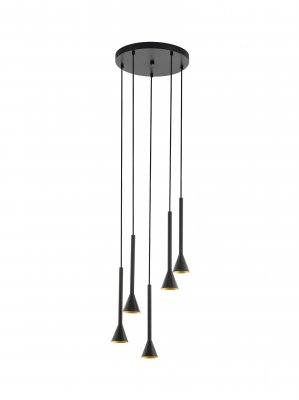 Pendant Light Steel Black, Gold - CORTADERAS