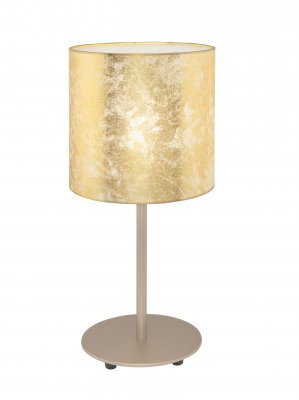 Table Light Steel Champagne / Fabric Gold - VISERBELLA