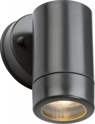 EAMON - 230V IP54 GU10 Polycarbonate Single Wall light - Anthracite