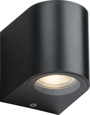 ALANA - 230V IP65 GU10 Polycarbonate Single Wall light - Black