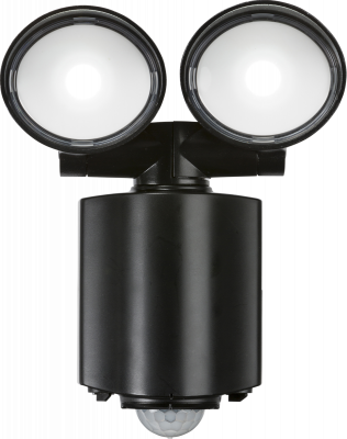 230V IP55 Twin Spot LED Security Light - Black