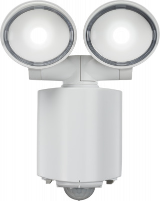 230V IP55 Twin Spot LED Security Light - White