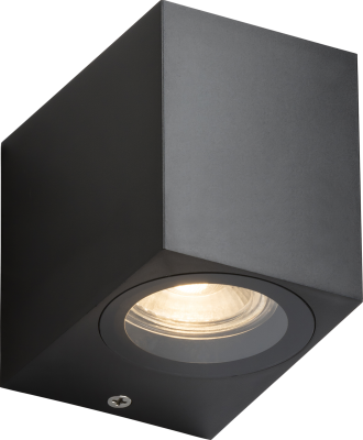 ALANA - 230V IP65 GU10 Polycarbonate Single Wall light - Black