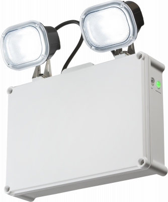 230V IP65 2 x 3W LED Twin Emergency Spotlight