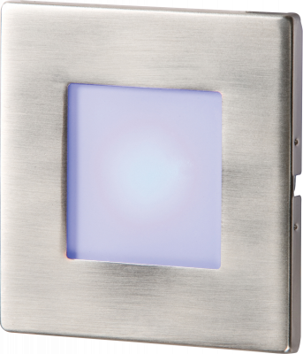 Stainless Steel Recessed LED Wall Light Single Blue