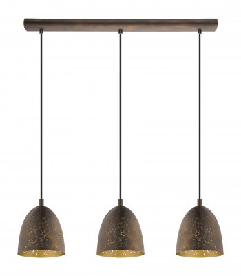 Pendant Light Steel Brown, Gold - SAFI