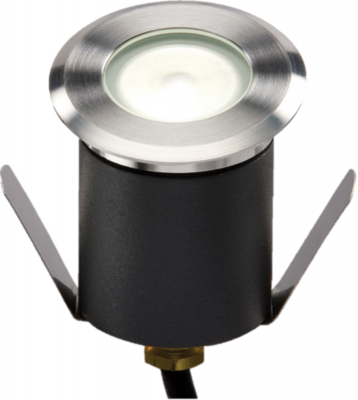 230V IP65 1.5W 4000K High Output LED White Mini Ground Light comes with cable. Non-Dimmable