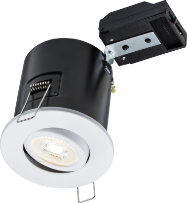 230V IP20 Tilt GU10 Fire-Rated Downlight -White