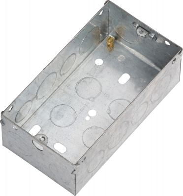 2G 47mm Galvanised Steel Box