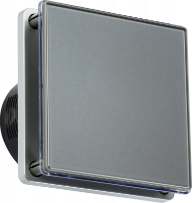 100mm/4 inch LED Backlit Extractor Fan with  Overrun Timer - Grey