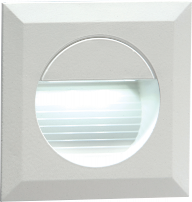 230V IP54 Recessed Square Indoor/Outdoor LED Guide/Stair/Wall Light White LED