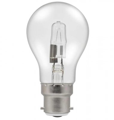 Heathfield 70w BC B22 Clear Halogen GLS Energy Saving Bulb - Pack Of 10 (70WBCC/H)