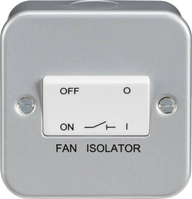 Metal Clad 10AX Fan Isolator Switch