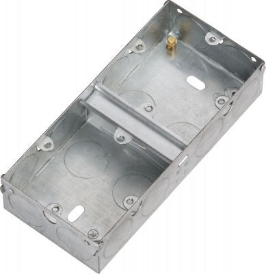 2G 35mm Dual Galvanised Steel Box