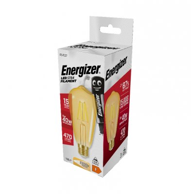 LED Filament Gold ST64 E27 (ES) 470lm 5W 2,200K (Warm White), Box Of 1