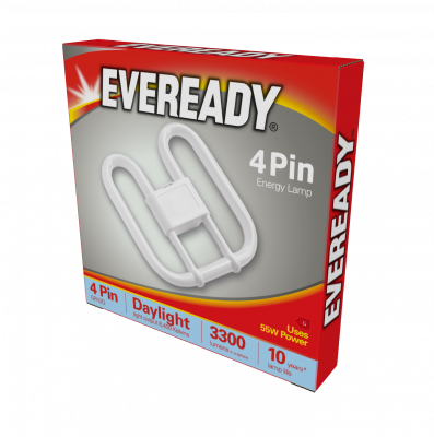 Eveready 2D Lamp 55W 4 Pin 6,400K (Daylight)