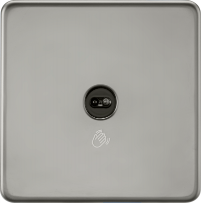 230V 1G 1-way Touchless Switch - Black Nickel