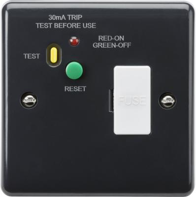 13A RCD fused spur (Type A) [Part M Compliant]