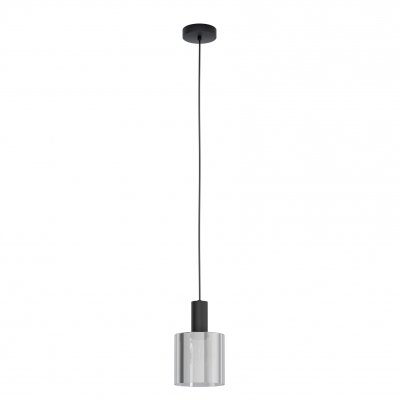 Pendant Light Steel Black / Glass Vaporized Black-transparent - GOROSIBA